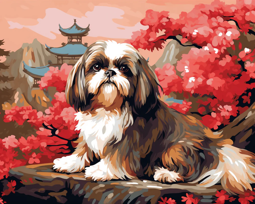 Blossoms and Serenity- Paint By Numbers