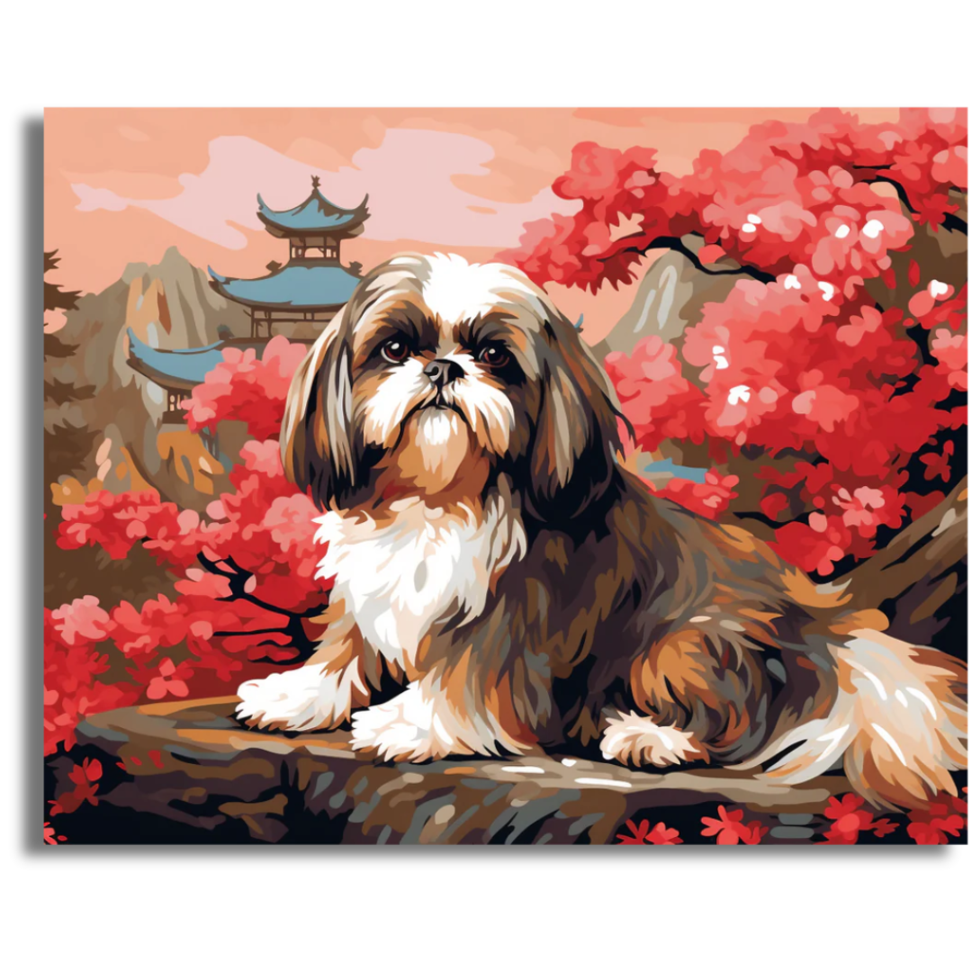 Blossoms and Serenity- Paint By Numbers