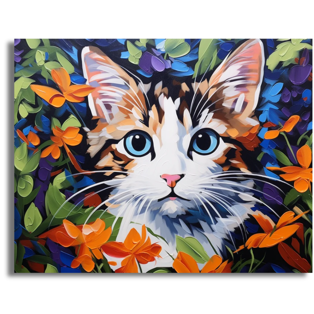 Floral Gaze- Paint By Numbers