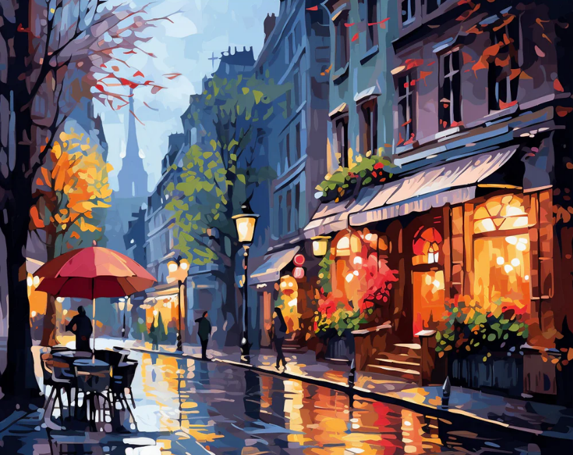 A Stroll Through Autumn- Paint By Numbers