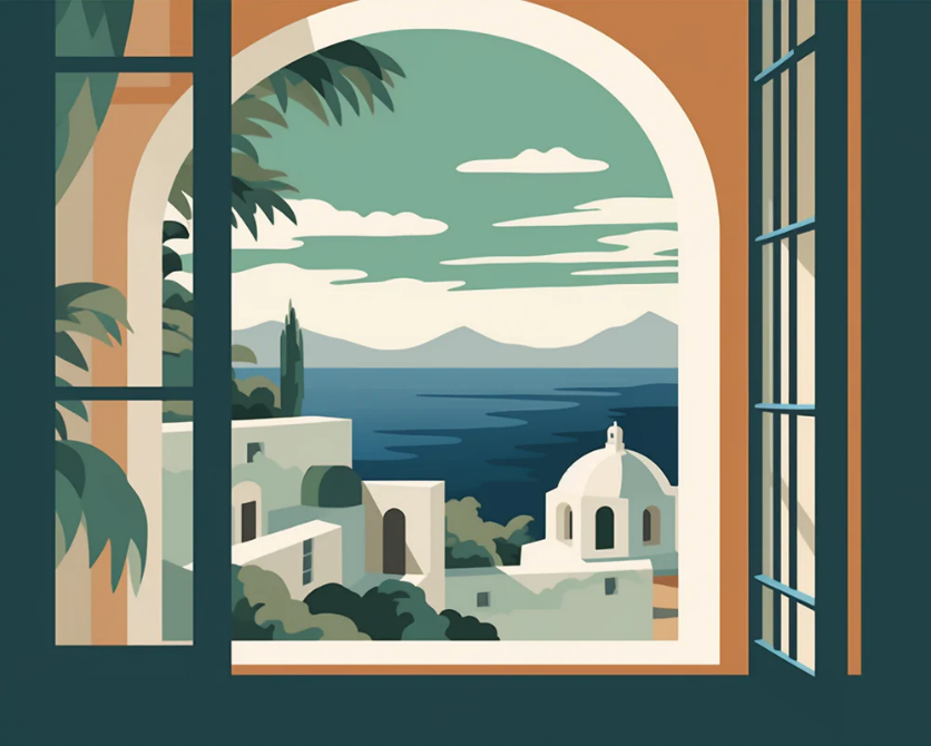 Mediterranean Serenity- Paint By Numbers