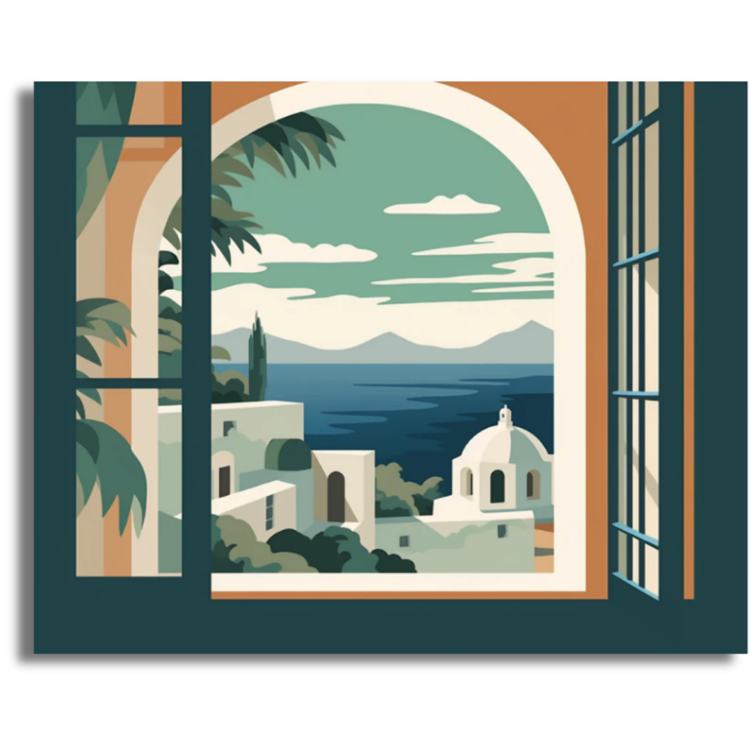 Mediterranean Serenity- Paint By Numbers