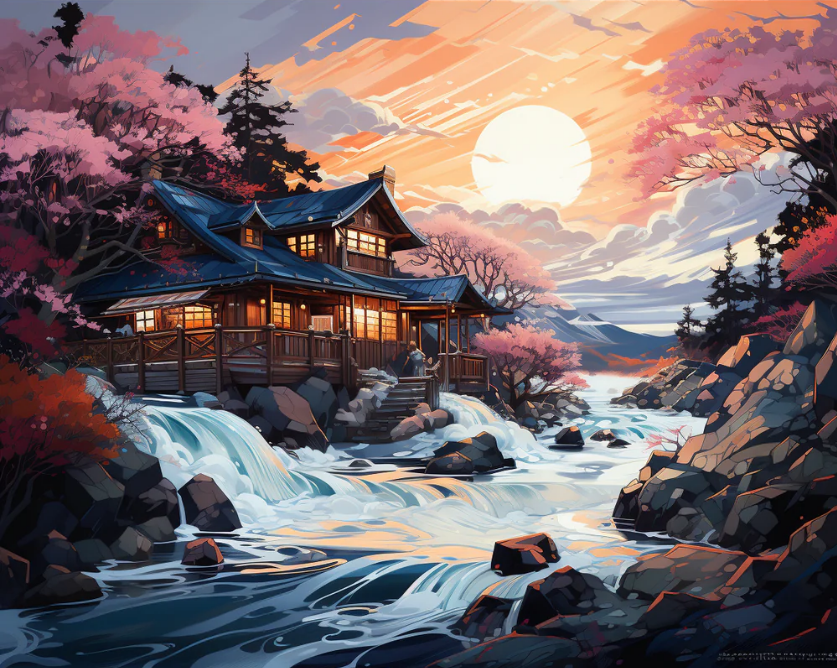Serenity by the River- Paint By Numbers