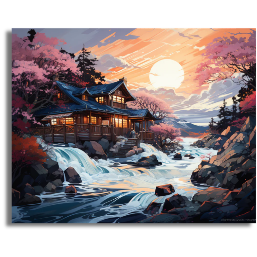 Serenity by the River- Paint By Numbers