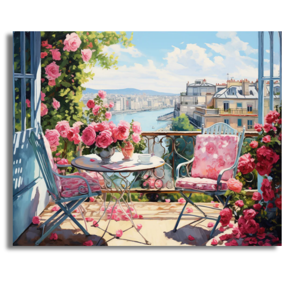 Roses and Rivers- Paint By Numbers