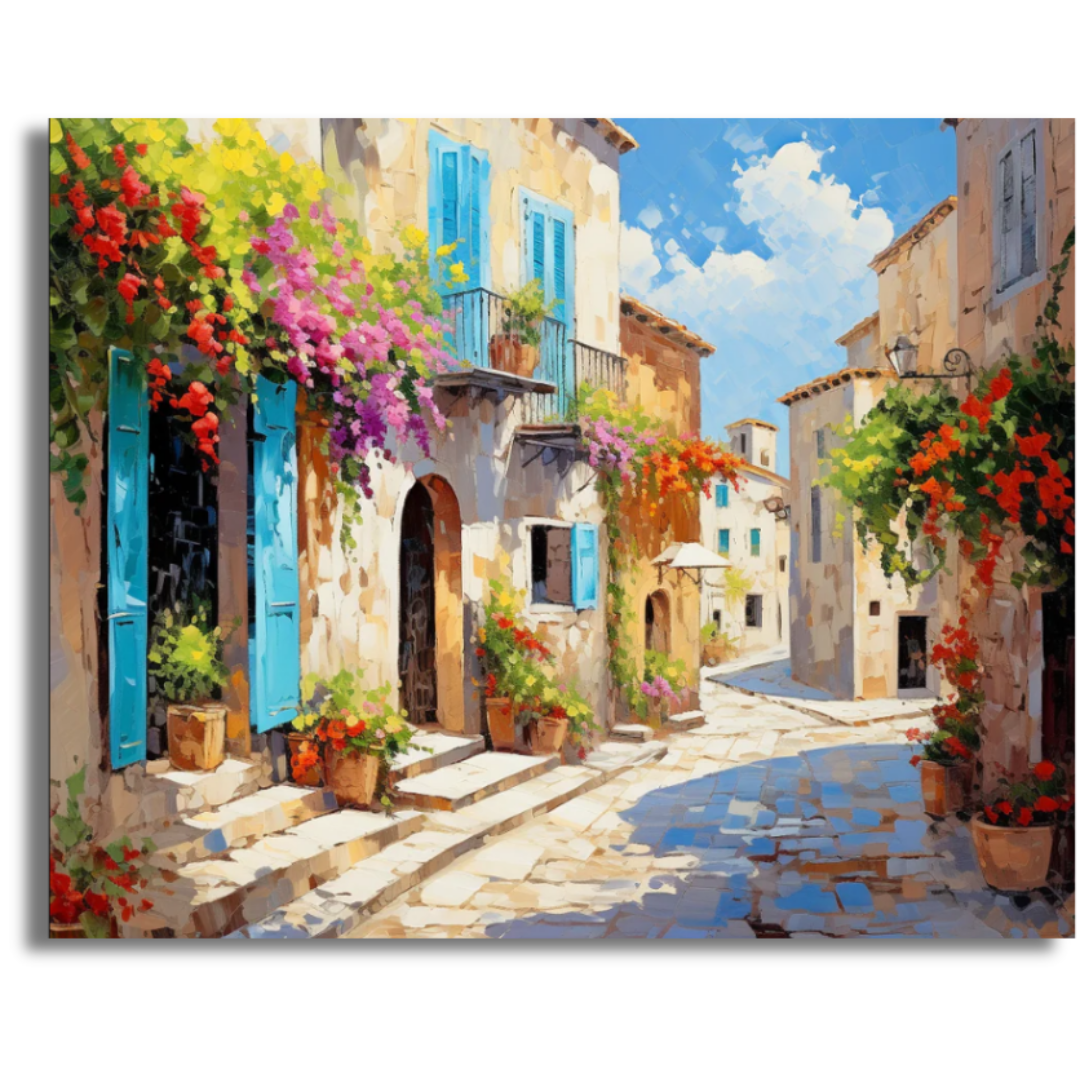 Sunlit Streets- Paint By Numbers