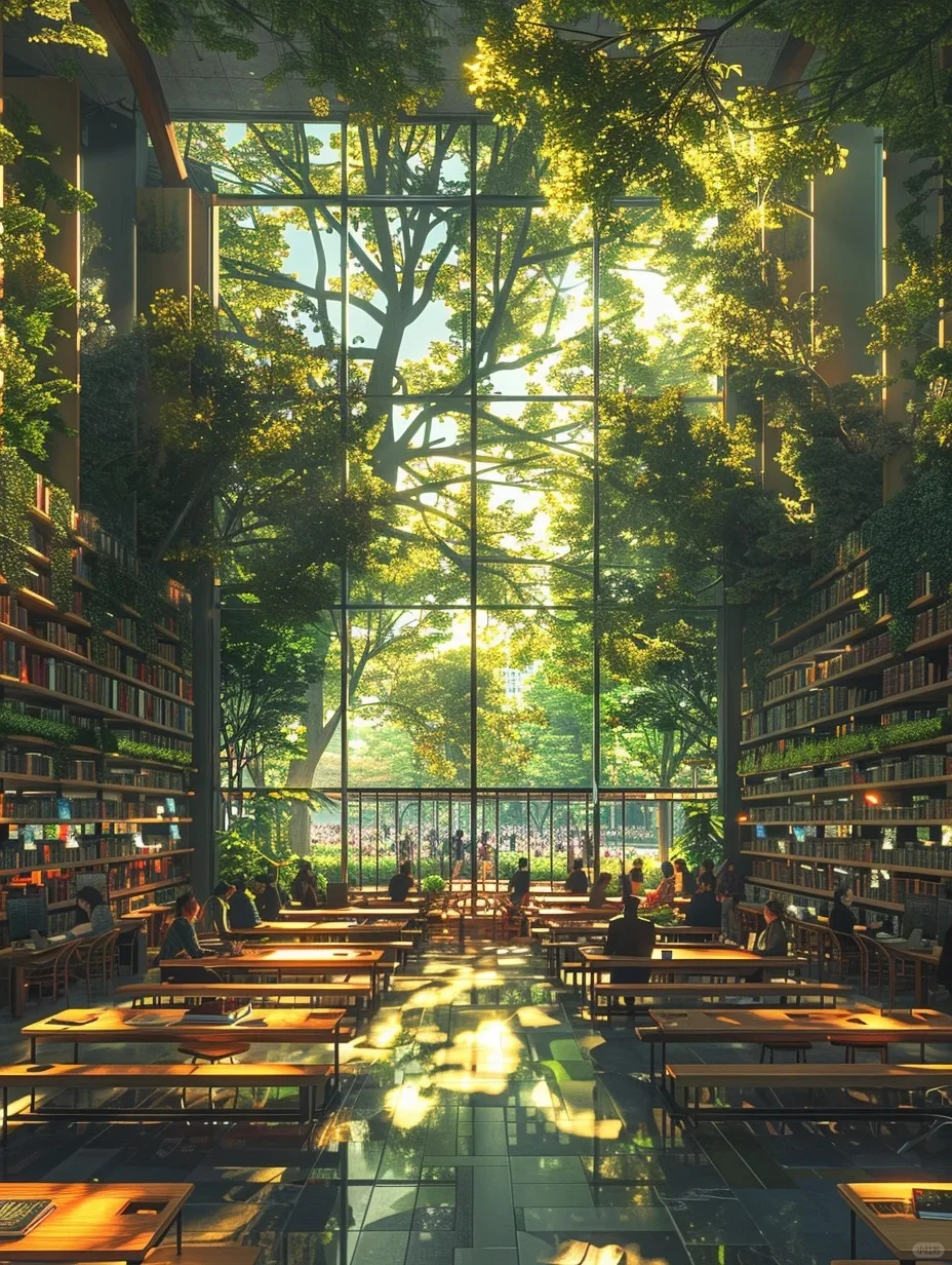Verdant Reading Room- Paint By Numbers