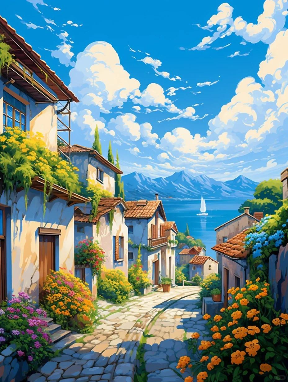 Sunny Pathways- Paint By Numbers