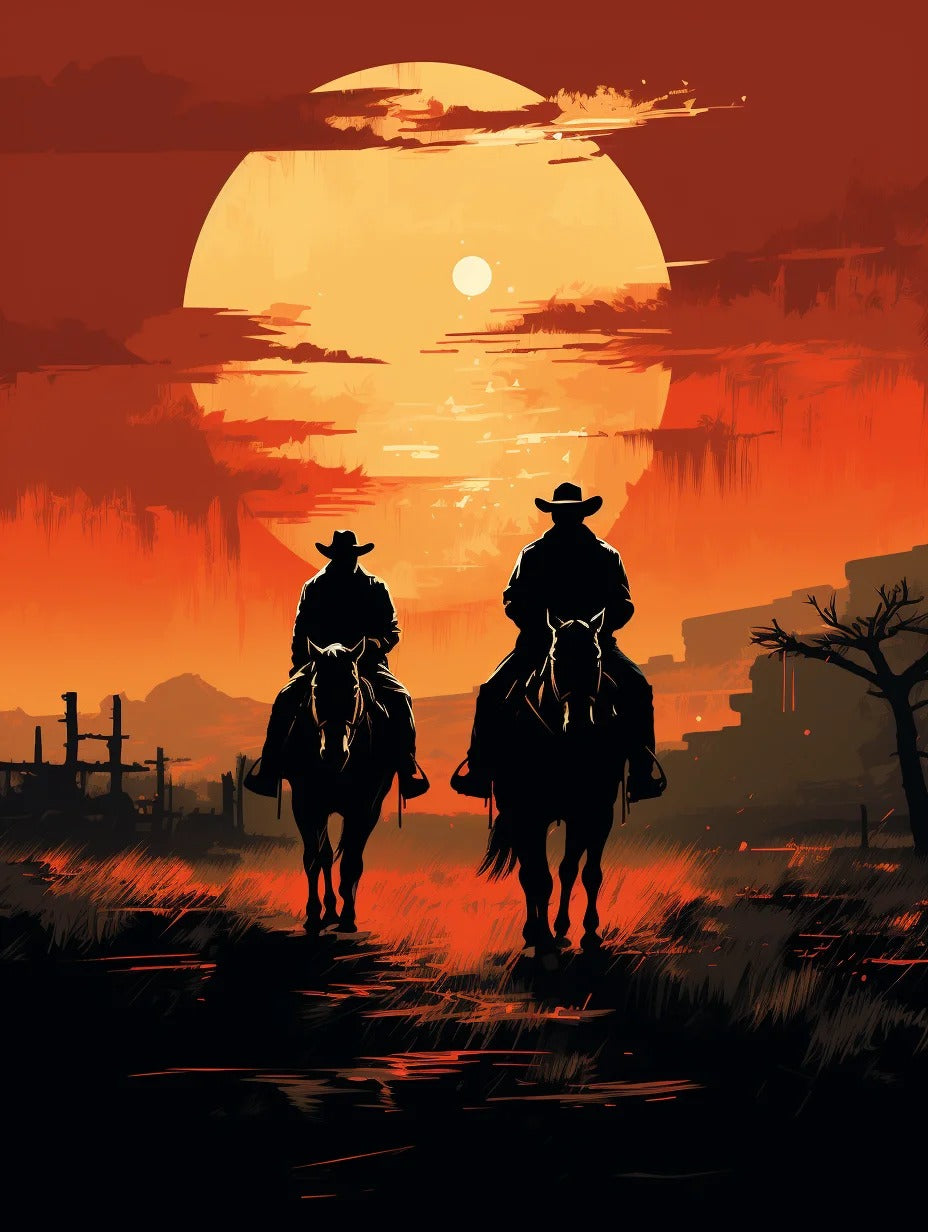 Sundown Riders- Paint By Numbers