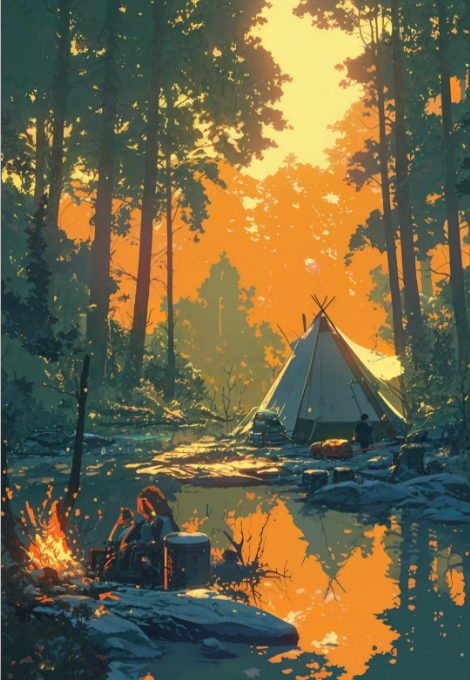 Tales by the Fire- Paint By Numbers
