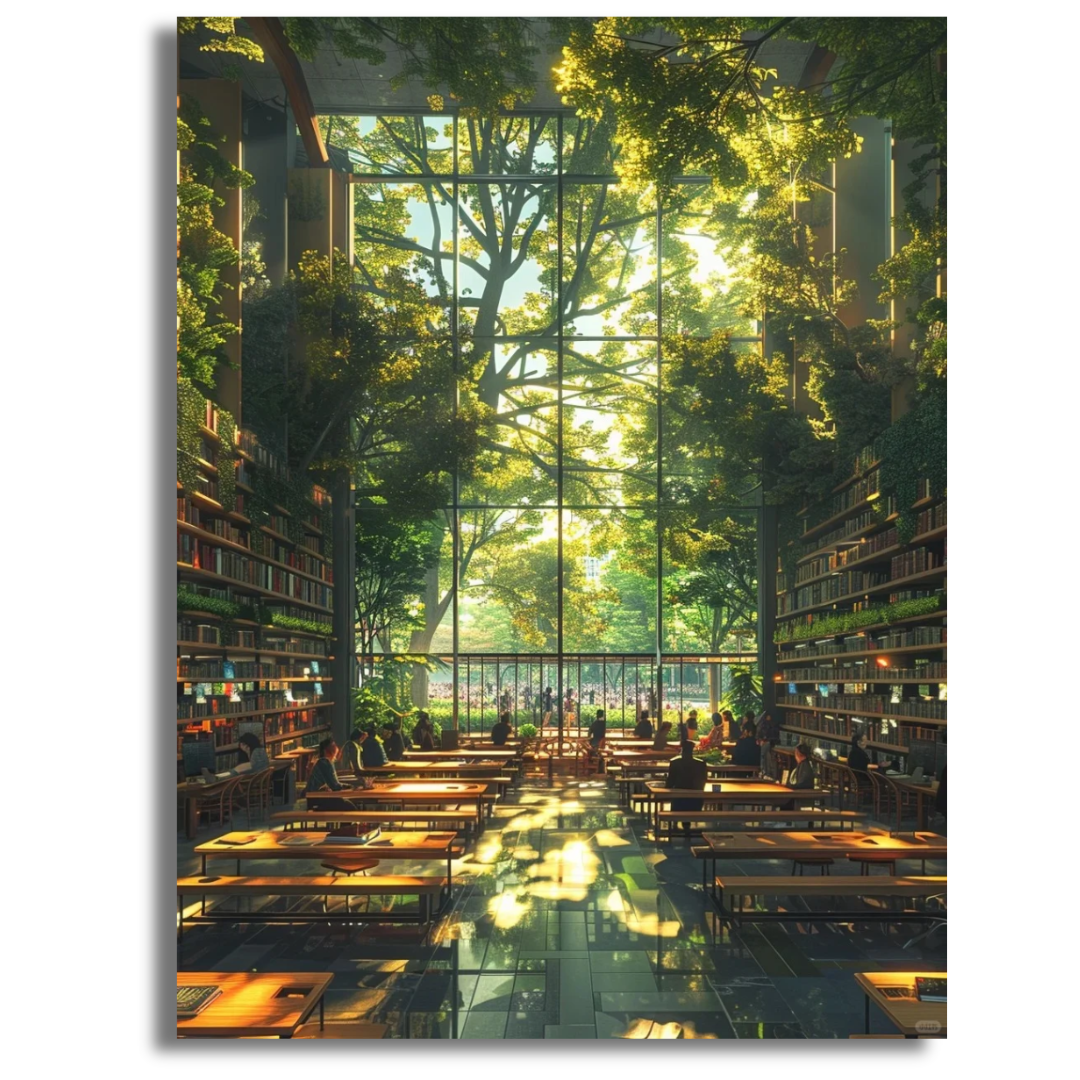 Verdant Reading Room- Paint By Numbers