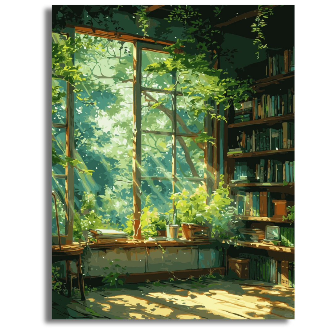 Leafy Escape- Paint By Numbers