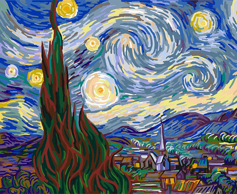 Starry Night - Paint By Numbers