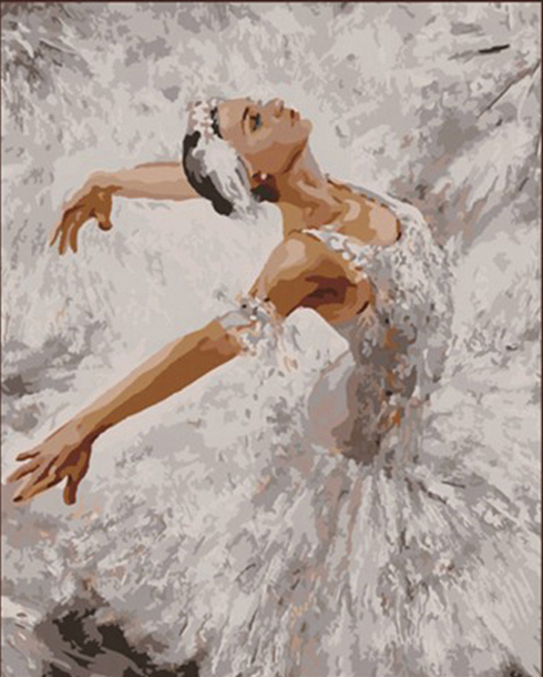 Ballet in White - Diamond Painting