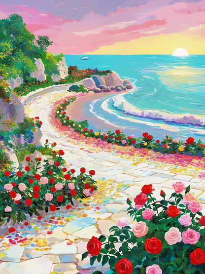Sunset Blossoms- Paint By Numbers