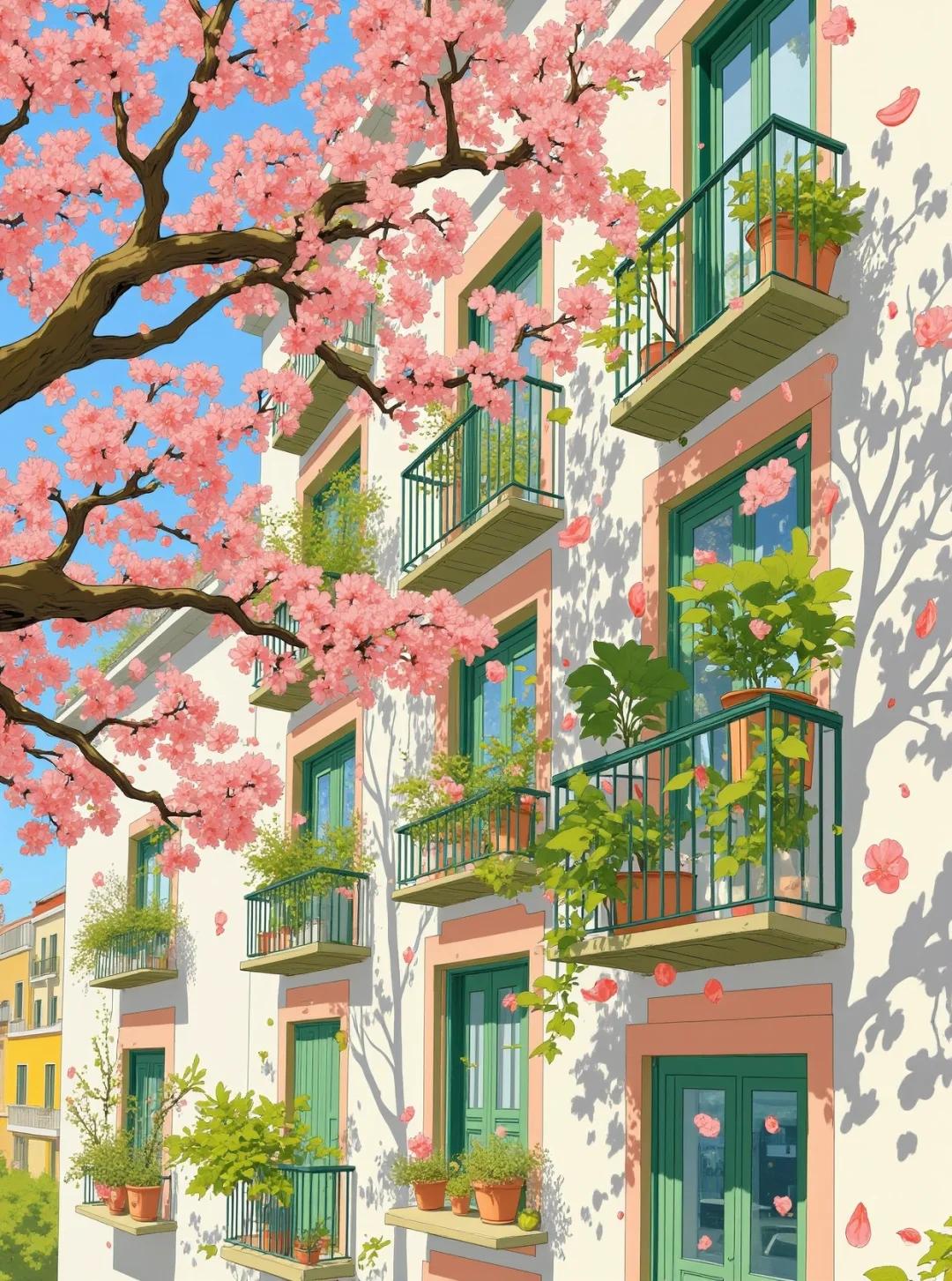 The Spring Facade- Paint By Numbers