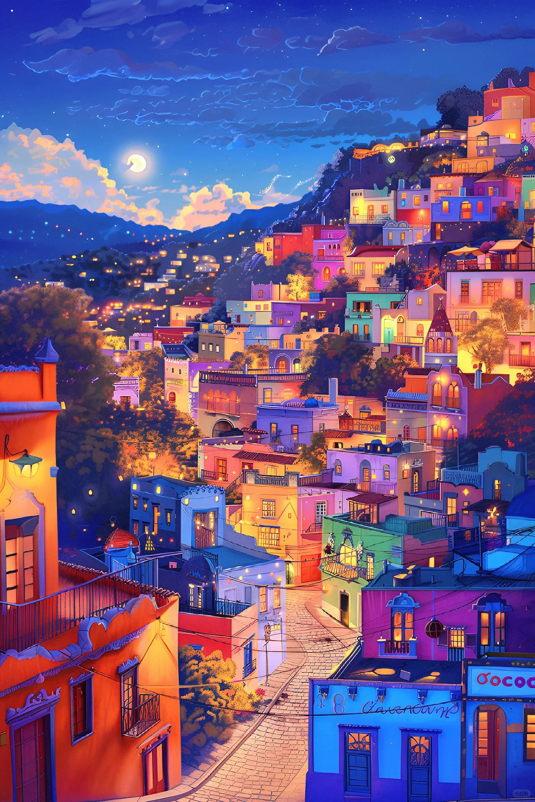 Colorful Streets- Paint By Numbers
