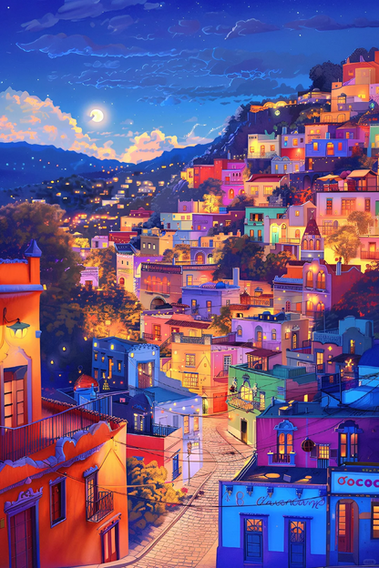 Colorful Streets- Paint By Numbers