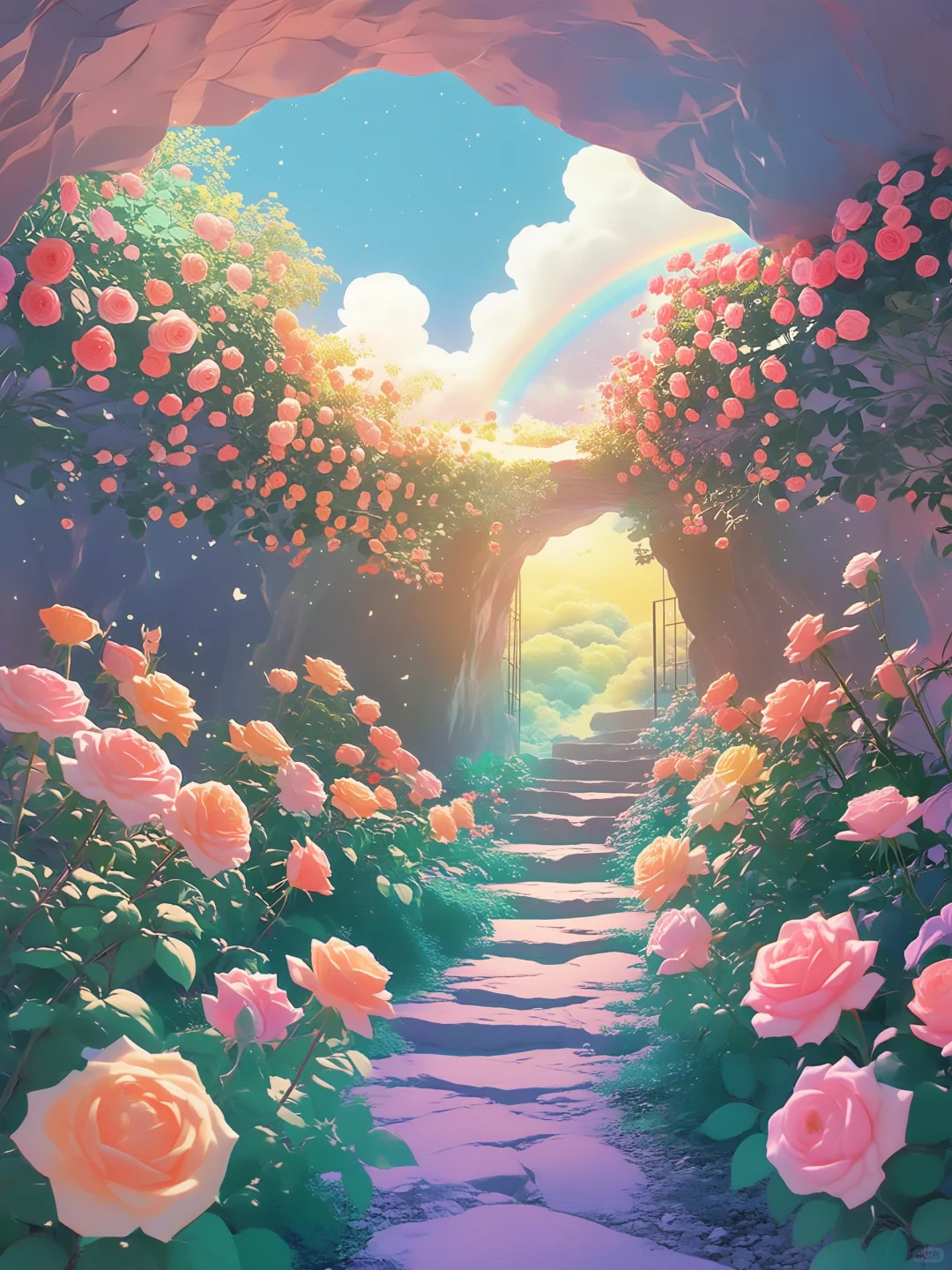 Rainbow Path- Paint By Numbers