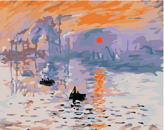 Impression, Sunrise - Diamond Painting