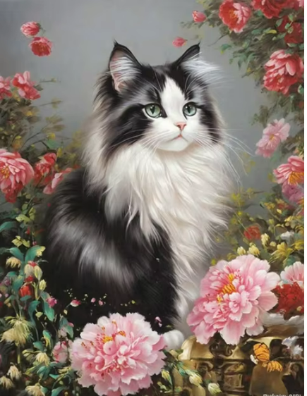 Charming Feline - Diamond Painting