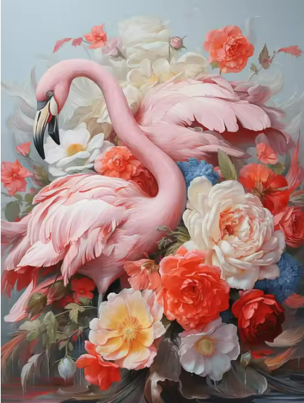 Flamingo Serenade - Diamond Painting