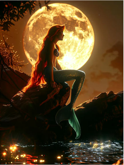 Moonlit Mermaid - Diamond Painting