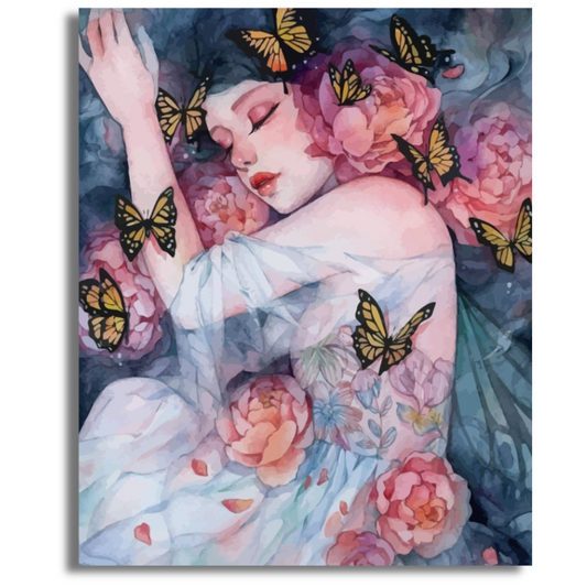 Butterfly Slumber - Paint By Numbers