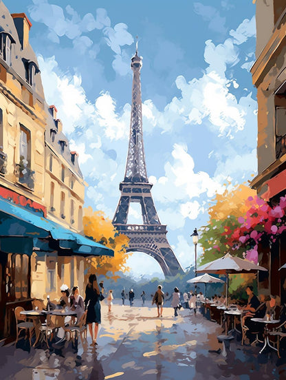 Eiffel Romance - Paint By Numbers