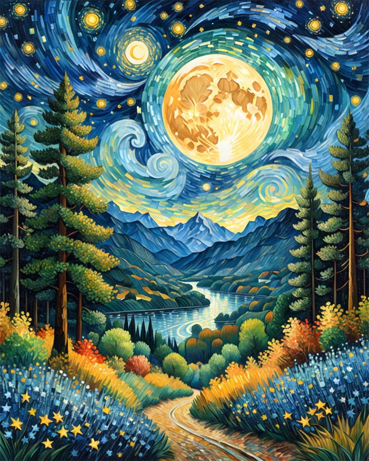 Moonlit Serenity - Paint By Numbers