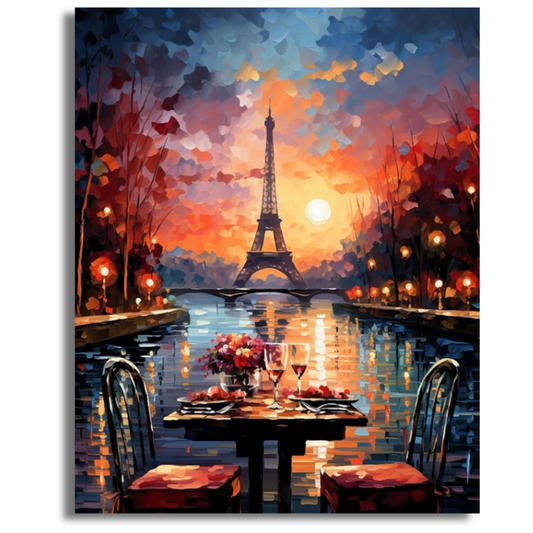 Parisian Sunset - Paint By Numbers