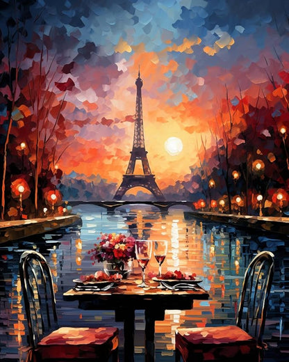 Parisian Sunset - Paint By Numbers