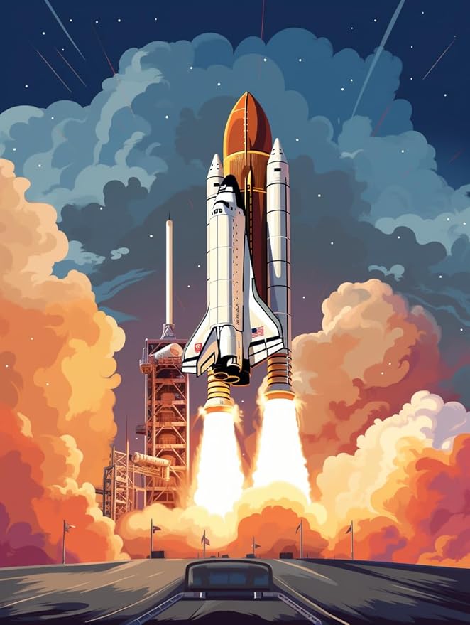 Rocket - Paint By Numbers