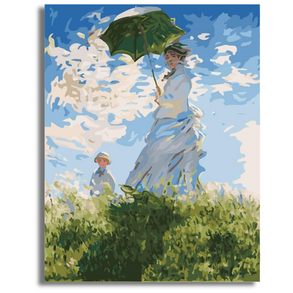 Woman with a Parasol - Paint By Numbers