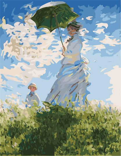 Woman with a Parasol - Paint By Numbers