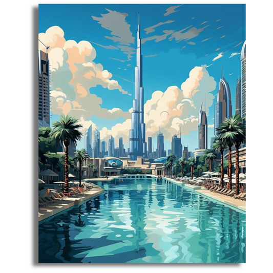 Burj Khalifa-Paint By Numbers