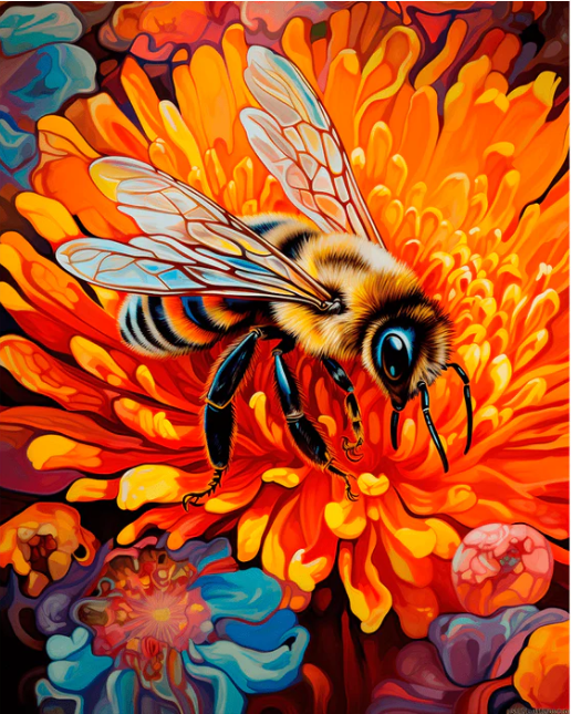 Golden Nectar - Paint By Numbers