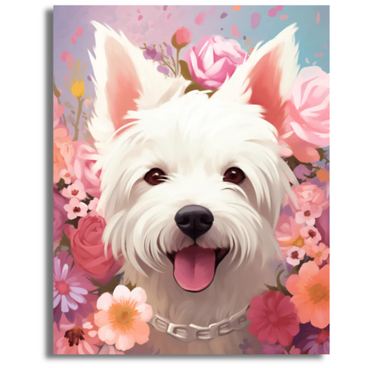 Blossom Pup - Paint By Numbers