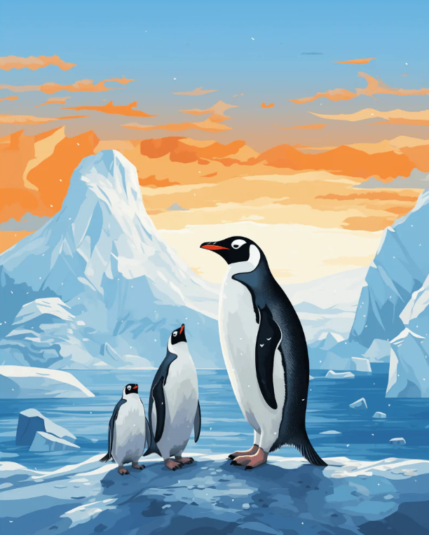 Frosty Waddle - Paint By Numbers