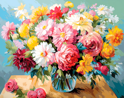 Floral Symphony - Paint By Numbers