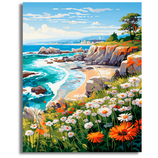 Blossoms by the Sea - Paint By Numbers