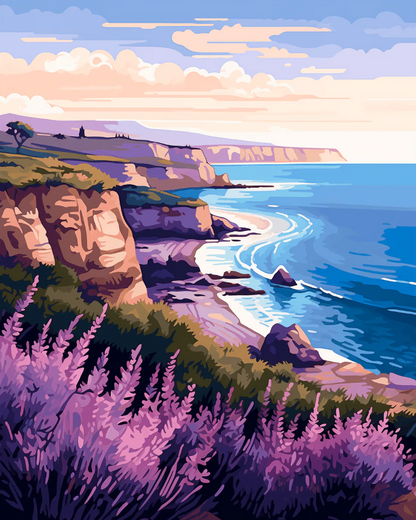 Seaside Lavender - Paint By Numbers