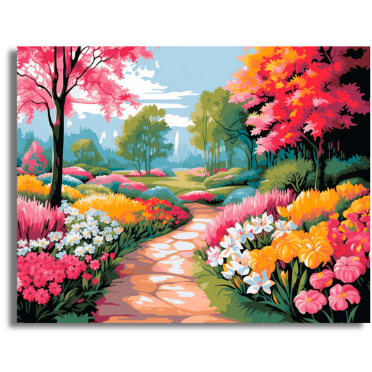 The Flower Trail - Paint By Numbers