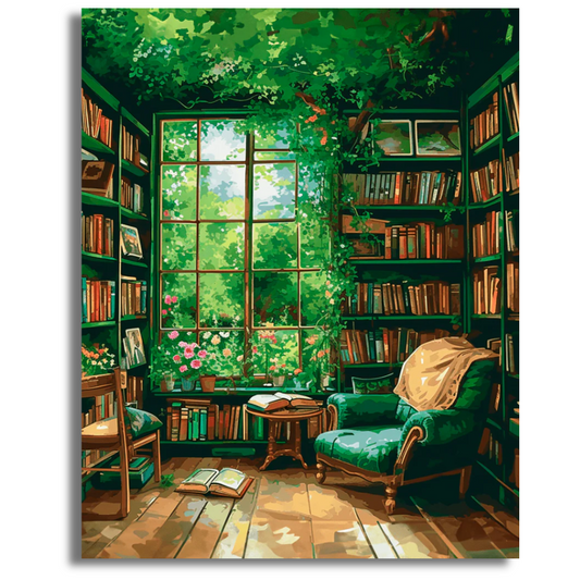 The Green Library - Paint By Numbers