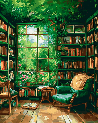 The Green Library - Paint By Numbers