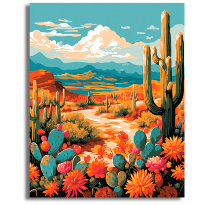 Desert Blooms - Paint By Numbers