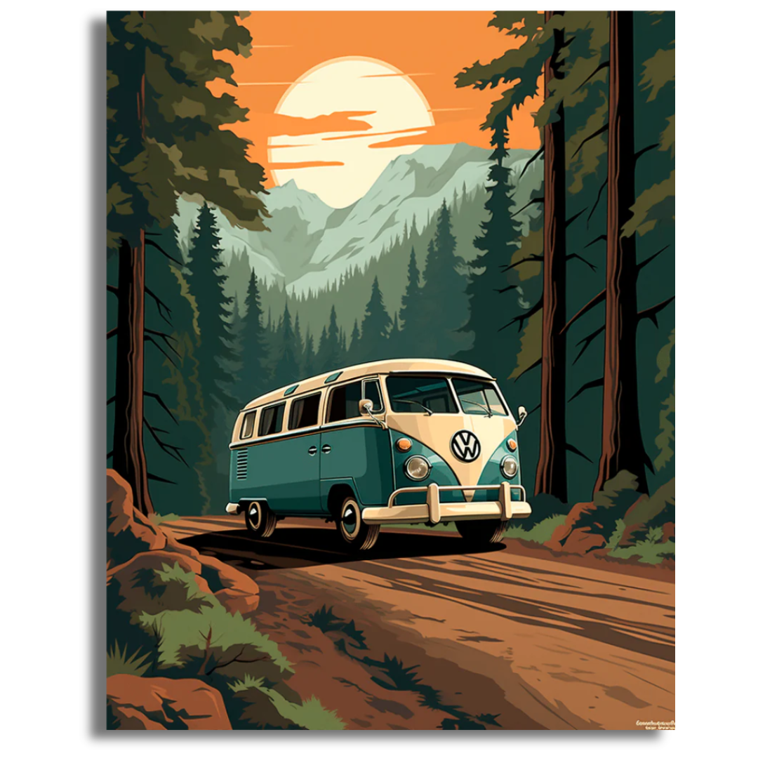 Retro Road Trips - Paint By Numbers