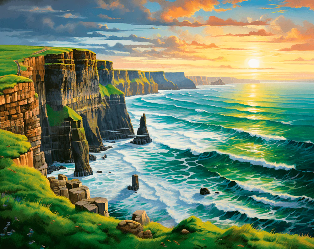 Cliffs of Serenity - Paint By Numbers