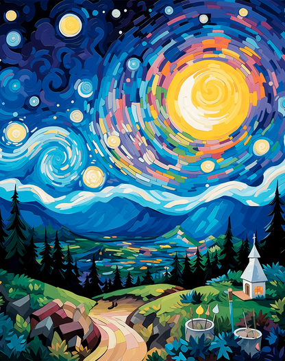 Starry Reverie - Paint By Numbers