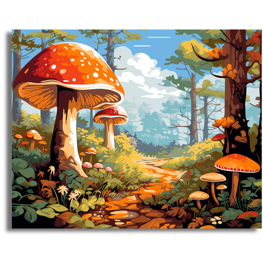 Mushroom Wonderland - Paint By Numbers